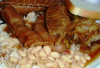 Carnati din carne de porc cu fasole boabe