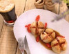 Ceapa coapta in bere neagra cu bacon