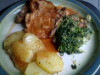 Cotlet de porc cu cartofi
