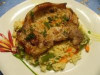 Cotlet de porc cu legume la cuptor