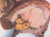 Friptura de porc cu piersici la cuptor
