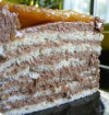 Pandispan cu crema de ciocolata