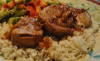 Pilaf oriental cu carne de porc