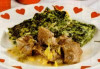 Spanac cu carne de vita