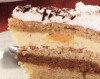Tort cu crema de ciocolata si coniac