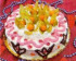 Tort exotic cu crema de zmeura