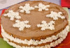 Tort polar cu crema de ciocolata