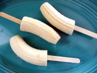 Banane pe bat cu vanilie