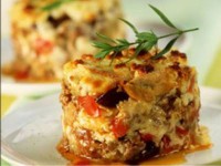 Musaca de vinete munteneasca cu rosii si branza