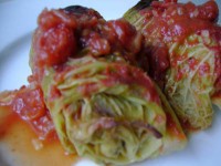 Sarmale cu carne de pui in foi de varza