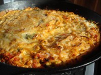 Omleta milaneza cu spaghete