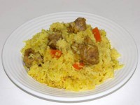 Pilaf oriental cu carne de oaie