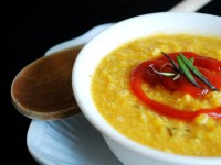 Supa de legume cu fulgi de porumb