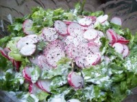Salata verde cu conopida si ridichi