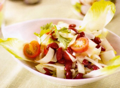 poza salata de andive cu fasole
