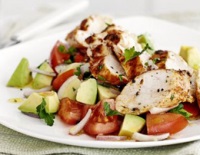 Salata de piept de pui cu avocado Salata de piept de pui cu avocado