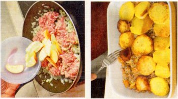carne tocata de porc cu mere