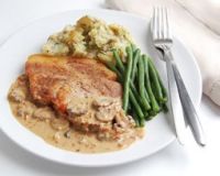 Ciuperci cu carne de porc