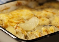 Gratin de cartofi cu ciuperci la cuptor