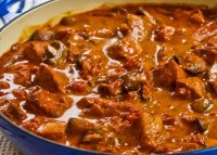 Papricas de porc cu ciuperci si smantana