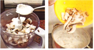 supa crema de ciuperci cu smantana, reteta in imagini