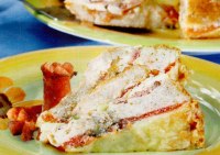 Sufleu de rosii si dovlecei cu cabanos
