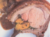 Friptura de porc cu piersici la cuptor