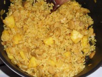 Pilaf mediteranean cu ananas