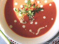 Supa crema de rosii portugheza