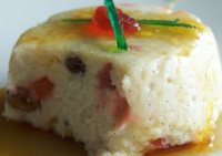 Gris cu frisca si fructe confiate