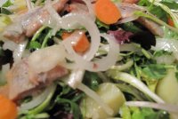 Salata de hering cu ceapa si morcovi