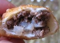 sambusek cu carne tocata