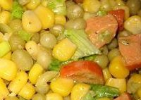Salata cu mazare si porumb