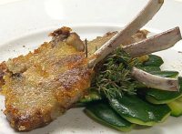 Cotlet de miel la cuptor in crusta picanta