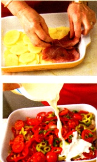 musaca de cartofi cu carne de porc