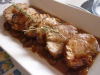 Muschi de porc cu sos rubiniu