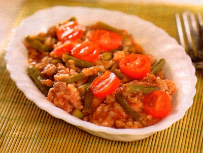 orez bolognez cu carne tocata