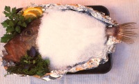 Peste in sare de mare a la Jamie Oliver