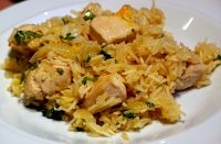 Pilaf cu carne de pui