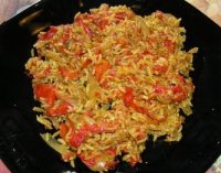Pilaf oriental cu vin si nucsoara