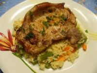 Cotlet de porc cu legume la cuptor