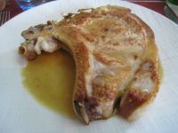 Cotlet de porc cu vin