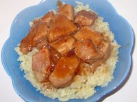 Cotlet de porc cu sos de lamaie (a la grec)