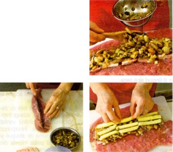 rulada carne ciuperci cascaval imagini