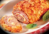 Rulada cu sunca si sos de legume