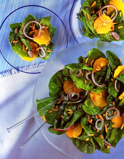 salata de spanac cu portocale