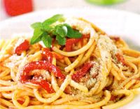 Spaghete cu ardei copti