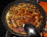 Spanac cu ciuperci gratinate