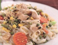 Taitei chinezesti cu pui si legume