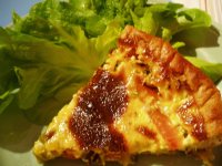 Tarta cu legume si vin alb